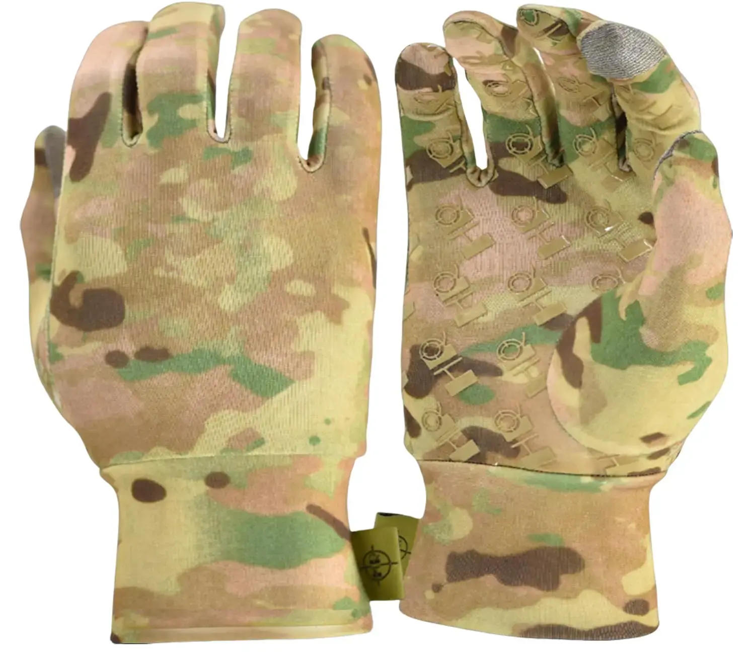 G&F Men's Lightweight Camo Hunting Gloves - Breathable Touchscreen Utility Gloves with Textured Silicone Palm, Flexible Fit, Durable Build, All-Season for Archery, DIY Projects, Sizes M-XL (Touchscreen Tips Included)