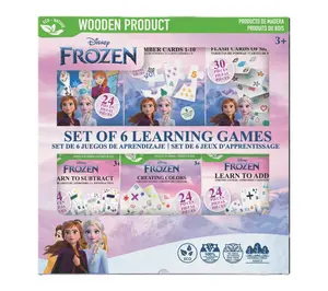 Disney Learning Games  Set Of 6 Wooden Puzzles & Flashcards