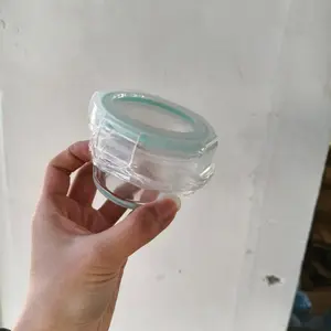 Glass Food Storage Containers, Produce Storage Containers, Safe for Fridge & Microwave, Sealed Leak-Proof, Perfect for Fruit, Dips, Snacks, Picnics, Parties, Leakproof Container, Microwave Safe Reusable