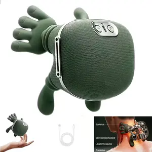 Japanese style finger pressure kneading electric massager - portable deep tissue massager, suitable for the back, neck, shoulders, and lower abdomen, lightweight and portable, meeting daily massage needs. Compact design suitable for office use, ideal gift
