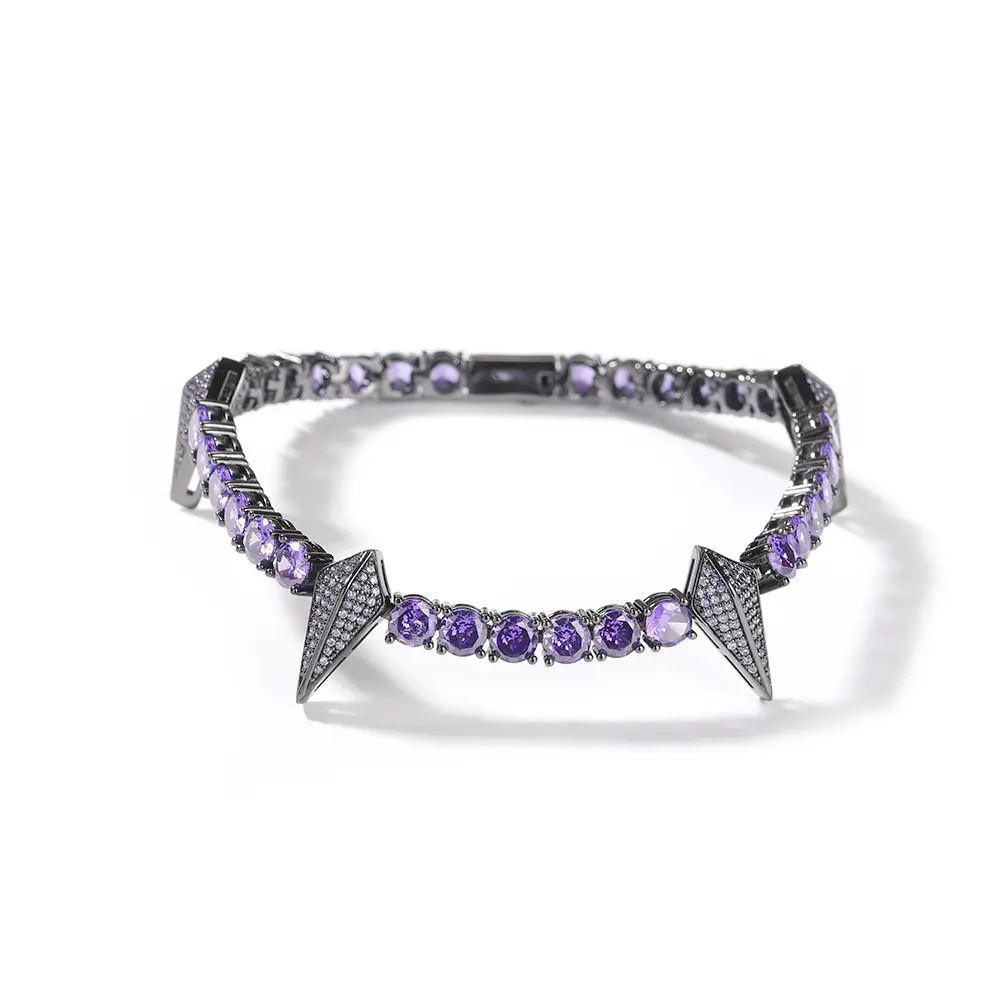 Men's Black Panther Tennis Bracelet Iced out Bracelet - Heavy duty 5mm Thick Chain, Men's Jewelry Ideal Gift for Him