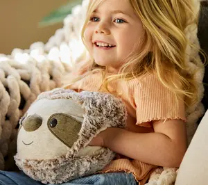 DEMDACO Heartful Hugs Weighted Plush Animal Heart Pillow