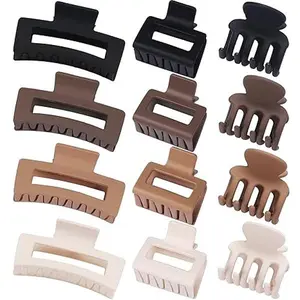 Hair Claw Clip Set – Strong Hold Matte Hair Clips for Women, Non-Slip Jaw Clips for Thick & Thin Hair (Multi-Pack)