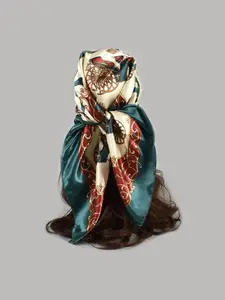 Women's Elegant Ethnic Pattern Design Scarf, Vintage Trendy Soft Comfortable Shawl, Fashionable Scarf for All Season