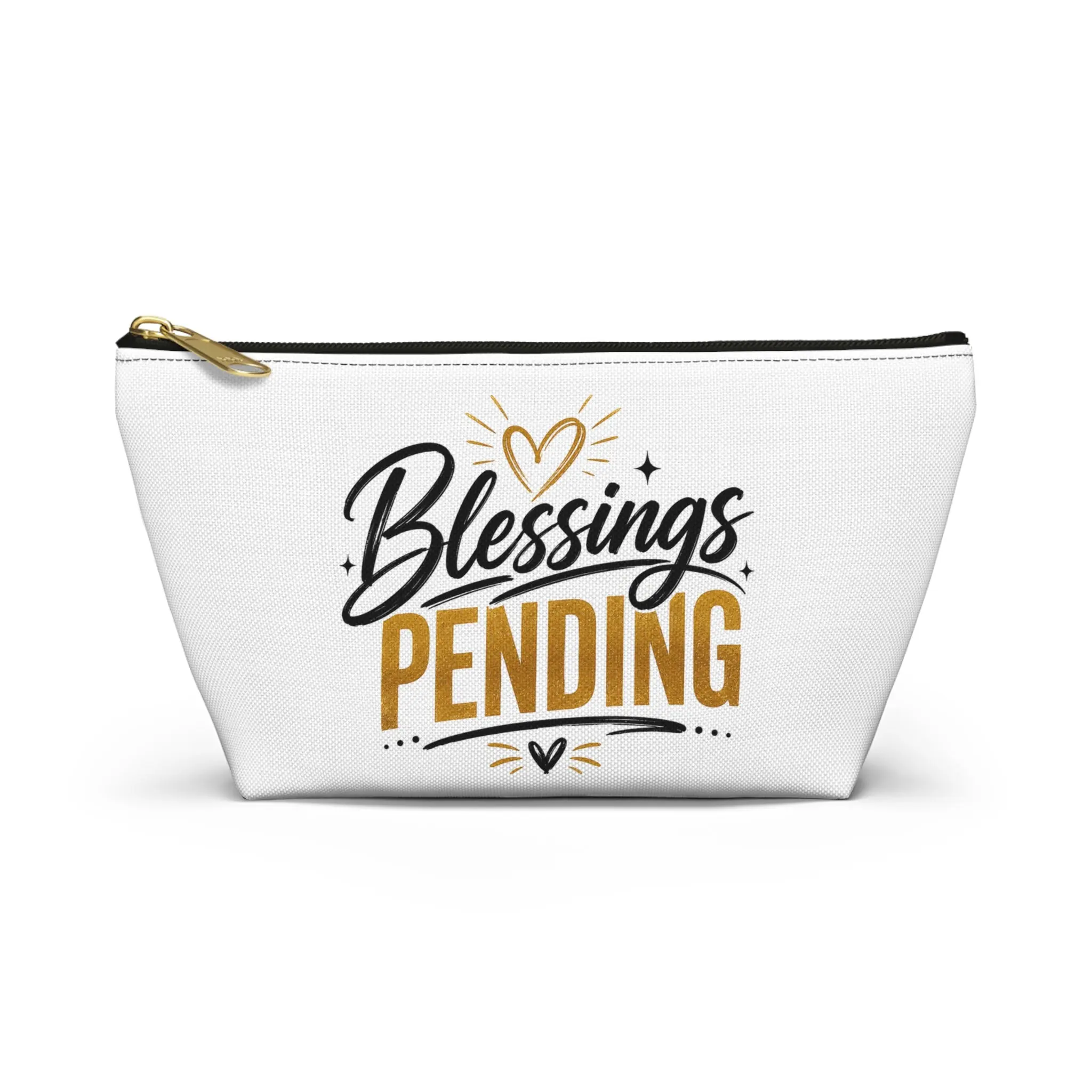 WYM Accessory Pouch — T-Bottom Zipper Bag, 100% Polyester, Multiple Sizes