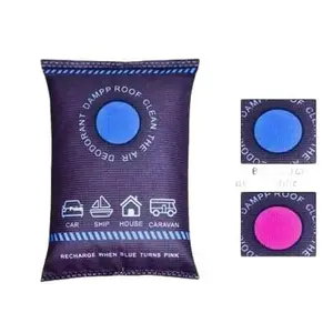 100g Reusable Car Dehumidifier Bag, Visual Color Changing Absorbent Pack, Suitable for Home Car Closet RV Boat, House