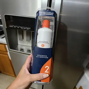 EveryDrop EDR2RXD1 Refrigerator Water Filter – Authentic Filter 2 for Whirlpool, Maytag, Amana, KitchenAid & JennAir – NSF Certified to Reduce Lead, Pesticides & Pharmaceuticals – Replaces 1,500 Plastic Bottles – Easy Push-In Install – 6-Month Life