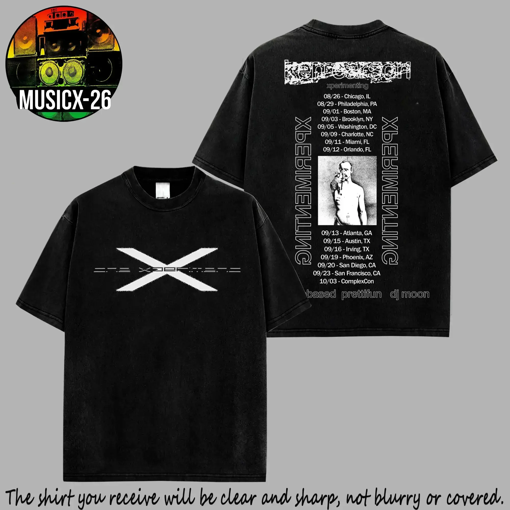 [FREE SHIP] Ken Carson Experimenting Tour 2026 #2 Graphic 100% Cotton T-Shirt, Ken Carson Fans Hip-Hop Shirt, Xperiment Album Graphic Merch, Gift For Hip-hop Music Fan Merch Shirt