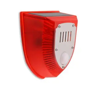 Intruder Scaring Solar Alarm: N911M PIR Motion Sensor - 120dB Sound & Light Alarm with Animal Sounds, Outdoor Security for Home, Farm & Construction Site