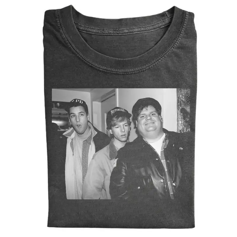 Funny Characters Vintage Graphic Tees, Chriss Farley David Spade Adam Sandler Tshirt, Comedy Movie Shirt, Unisex Funny Shirt, Gifts Shirt for Everyone, Cotton Comfort Menswear Womenswear Streetwear