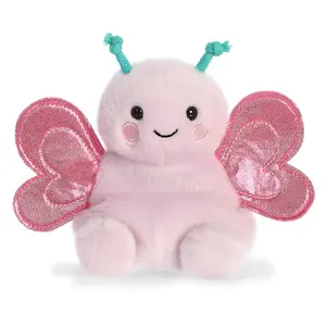 Palm Pals Adorable Petunia Butterfly 5 inch Pink Mini Soft Plush Collectable Stuffed Animal