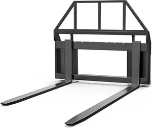 YITAMOTOR 4000lbs Universal Skid Steer Pallet Fork Attachment, 45" Pallet Fork Frame with 48" Fork Blades, Quick Attach Pallet Fork for Tractors Loaders