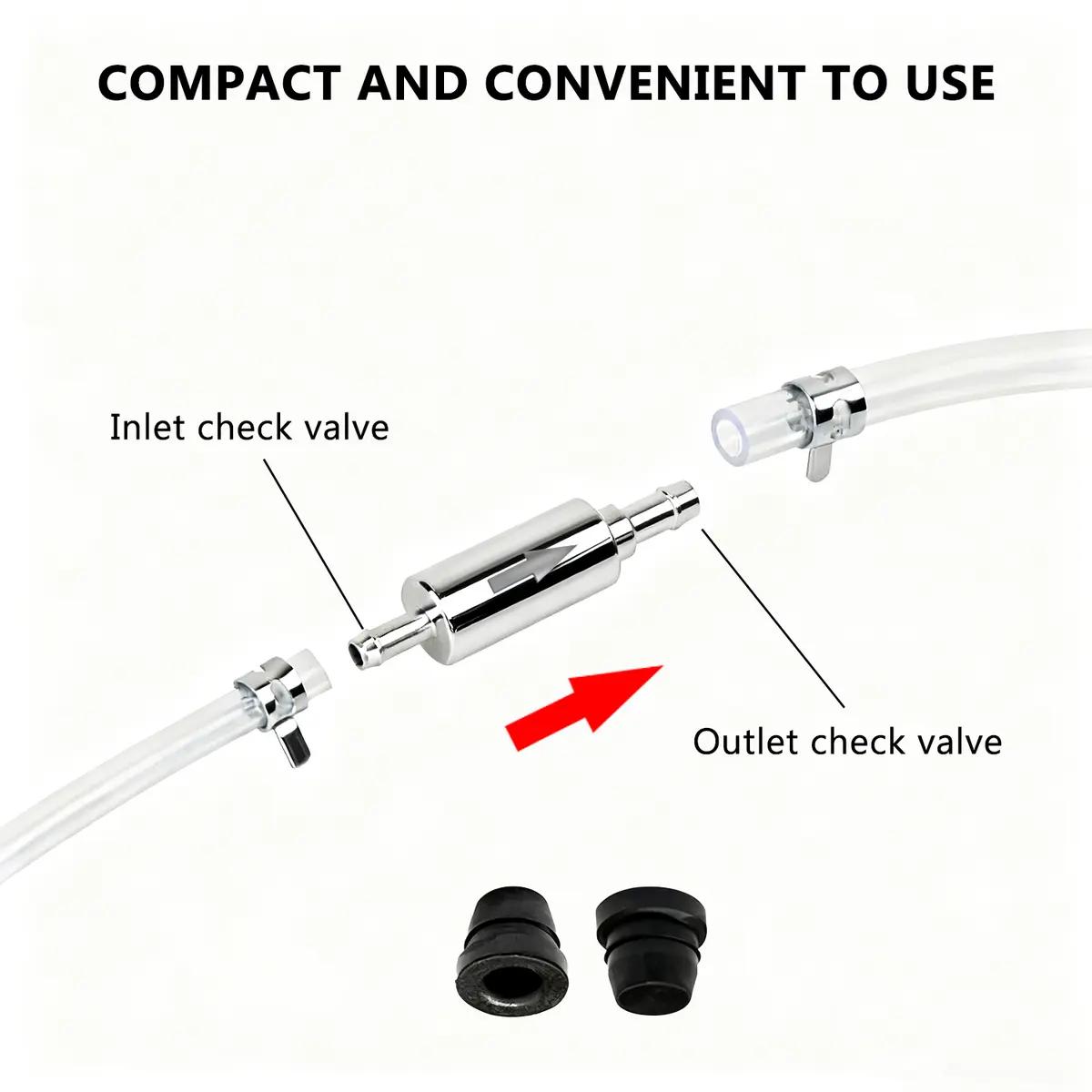 Brake Bleeder Kit,Brake Fluid Bleeder Kit Includes 2PCS Brake Bleeder Hose,One Way Check Valve,Universal Break Bleeder Kit Car Accessories for Car Motorbike Bike