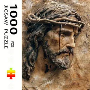 1000 Piece Jesus Theme Puzzle, Creative Puzzle, Jigsaw Puzzles, Large Adult Family Interactive Toy, DIY Home Decor Brain Challenge, Holiday Scene, Perfect Gift