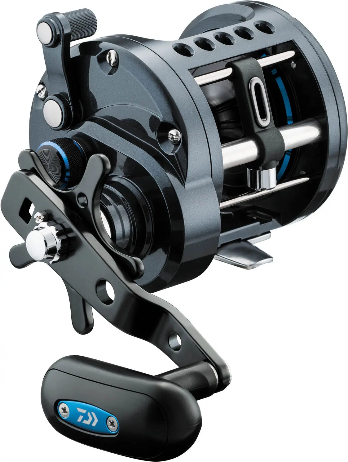 Daiwa Saltist LW Conventional Reel, Aluminium Construction, Spool Click Selector Switch, High Capacity Design, Multi-Size Options for Fishing Sports & Outdoor Recreation