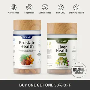 Snap Supplements - Prostate Health + Liver Health - Vital Men's Wellness Bundle