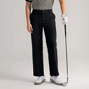 HISDERN Men's loose-fitting dress pants, lightweight and breathable golf pants, wedding attire, date pants outdoorfun Casual Comfy Trouser Casual Fitted Bottoms