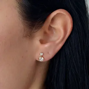 EVRY JEWELS Gold or Silver Plated Women's Hypoallergenic Moonlight Earrings