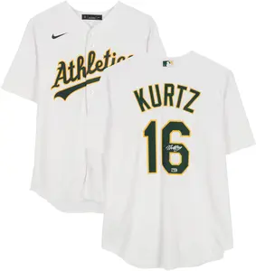 Nick Kurtz Athletic's Autographed White Nike Replica Jersey - Fanatics Authentic Certified