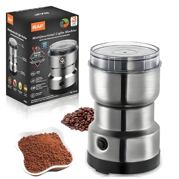 300W Electric Coffee Grinder - Stainless Steel Spice & Nut Grinder with 300ml Cup 300W Electric Coffee Grinder - Stainless Steel Spice & Nut Grinder with 300ml Cup