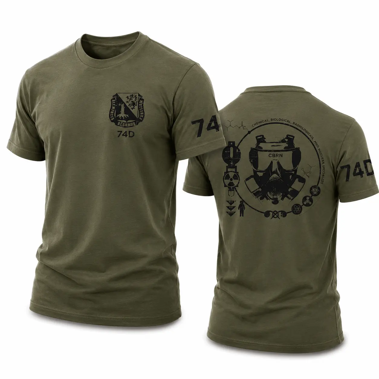 CBRN 74D Army Shirt Gas Mask Military Tee, Chemical Biological Radiological Defense Shirt, Tactical Army Specialist Tee, Military Occupational Shirt – Menswear & Underwear - Men's Tops - T-Shirts