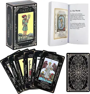 Tarot Cards Set with Guide Book for Beginners, 78 Tarot cards, Tarot Cards for Beginners with Meanings on Them