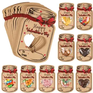 24 Valentine'S Day Card Set, Bottle Design, Suitable for Classroom Exchange And Party Gifts, Perfect for Valentine'S Day, Birthdays, Anniversaries, Weddings，Graduation Season, Fun Party Cards