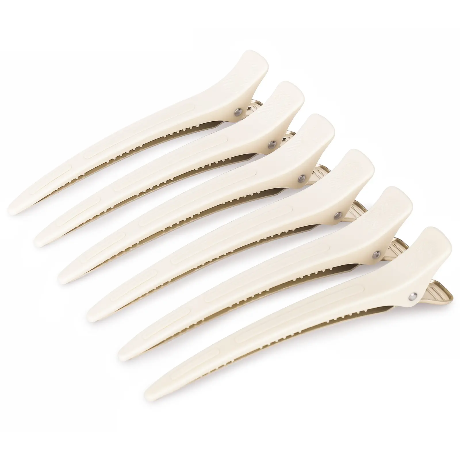 AIMIKE Morandi Color Hair Clips for Styling Sectioning, No Crease Duck Billed Hair Clips with Silicone Band, Hair Styling Clips, Hair Roller Clips, Salon Hair Sectioning Clips, Hair Cutting Clips Hair Pin Set Hairpins