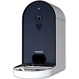 DOGNESS Automatic Wifi Dog Cat Smart Camera Feeder 6.5Lbs Large Capacity App Control Food Dispenser with Portion Control Voice Recording Camera Timer Programmable Dark Blue Update Version