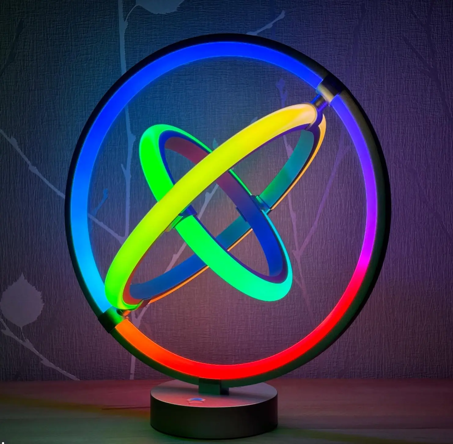 LEPRO RGBIC AI Smart Plastic LED Desk Lamp - 16M Color Changing, Music Sync, 2.4 GHz, APP Control, Dimmable, Works with Alexa & Google, Room Decor, Cool Stuff for Room, Led Lights for Bedroom, Dorm Decor for Guys