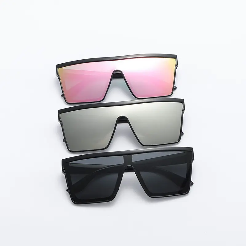 Fashionable Frames Sunglasses - Unisex Full Rim Polarized Oversized Square Aviator Eyewear (3pcs, 1-Piece Lens), Stylish Women's Sunglasses Ideal for Drivers & Outdoor Use, Stylish Sunglasses