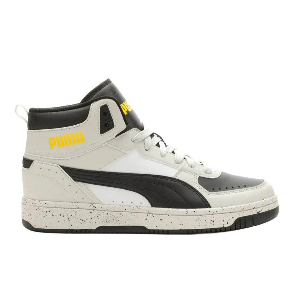 PUMA Mens Rebound Joy Speckle High  Sneakers Shoes Casual - Off White