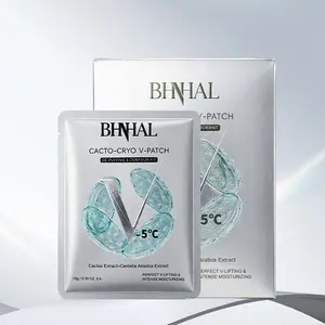 BHHAL Cacto-Cryo V-Patch: -5°C Instant Jawline Sculpting & De-puffing Mask for Snatched Face (5 Pcs) lymphatic