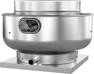 Click to see full view        Restaurant Hood Grease Rated Exhaust Fan- Food Truck High Speed Direct Drive Centrifugal Upblast Exhaust Fan 0.25HP 110 Volt Single Phase Motor 1500-1700 CFM