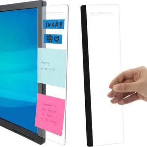 Office Desk Accessories, 1pc Computer Monitor Notepad, Office Supplies, Unisex Computer Sticky Notes Holder, Home Office Decor, Desk Organizer Tidy
