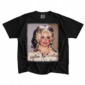 Vintage Dolly Parton Graphic Tee - Dolly Parton Tour Casual Merch - Country Cowboy Girl - Dolly Parton Merch - 80s Country Music Shirt - Run, Rose, Run Merch Casual - Gift T-shirt -  Top Menswear Womenwear Streetwear