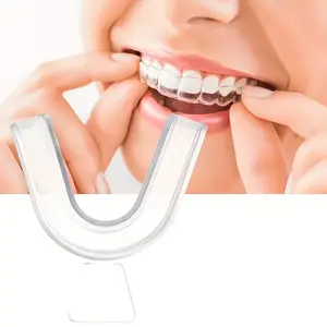 Transparent Silicone Night Guard for Teeth Grinding, Tasteless Oral Care Tool, Unisex Dental Protector, Corrects & Protects Teeth at Night