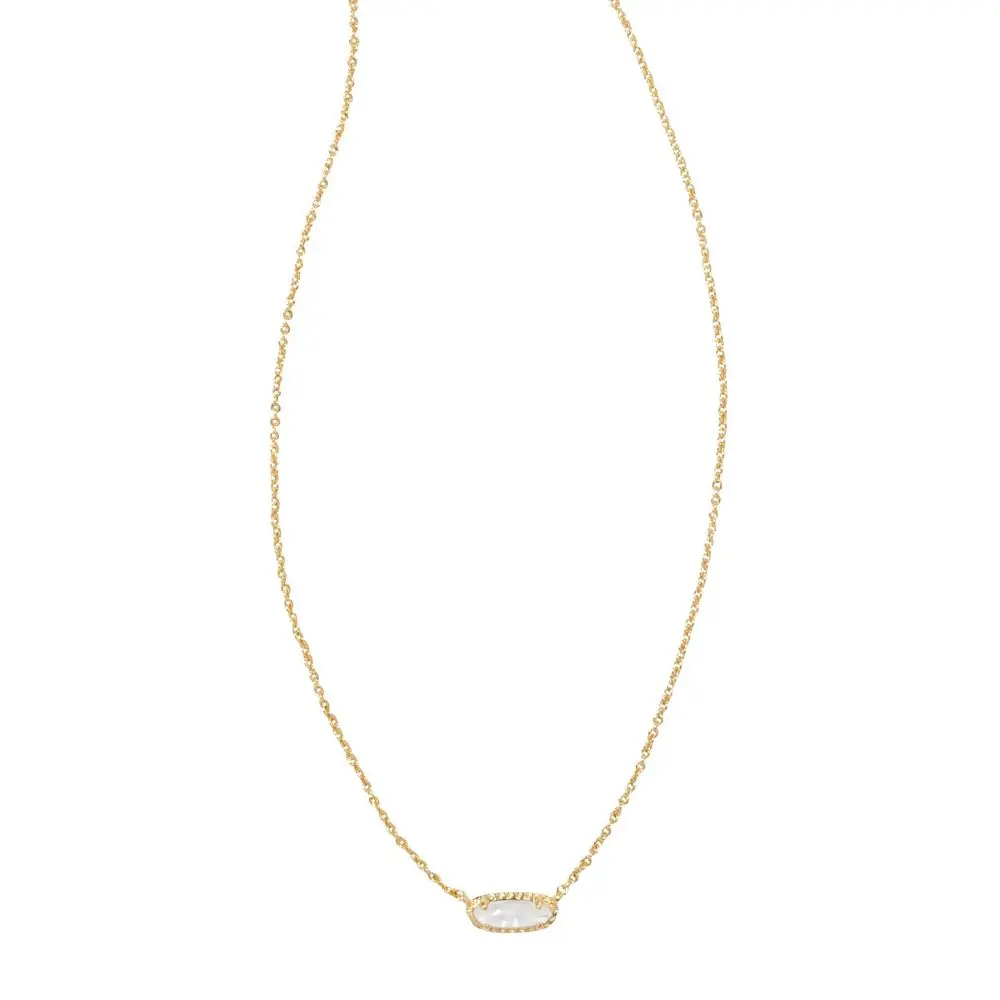 Kendra Scott Emma 14K Over Brass Pendant Necklace - Mother of Pearl