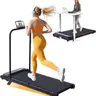 3-in-1 Portable Low Noise Treadmill with Handles - Foldable Walking Pad, Multi-Function Stepper, Remote Control, LCD Display, Jogging/Running Modes, Small-Space Home Gym Workout Equipment