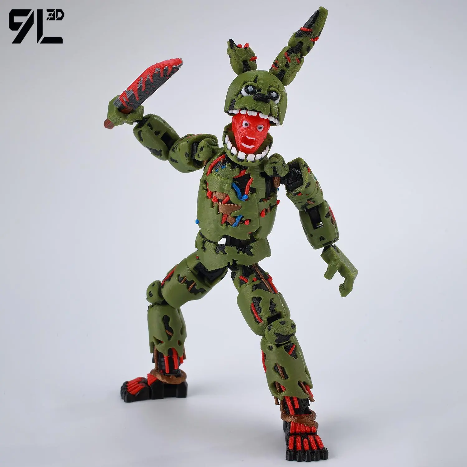 9L3D Printed FNAF Freddy Fazbear's Pizza Springtrap Toys Action Figures Anime Model Lucky13 Dummy13 Titan13 Ornaments Gifts