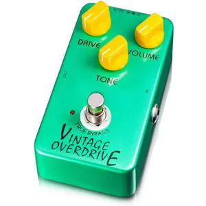 Overdrive Pedal Classic Tone for Electric Guitar Effect - True Bypass (JF-01)