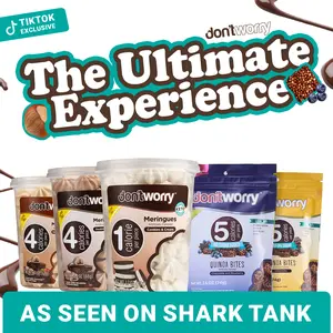 Shark Tank: The Ultimate Experience | | Don't Worry | Meringues + Quinoa Bites | Snack Pack. Don´t Worry