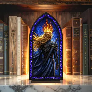 Aelin Throne of Glass Book Nook & Suncatcher Candle Holder, TOG Series Bookshelf Insert, Sarah J. Maas Fantasy Decor, Bookish Gift (No Candle)