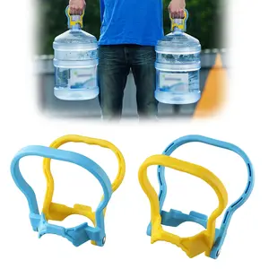 2 Pack 5 Gallon Water Bottle Handle, Heavy Duty Plastic Non-Slip Water Jug Carrier Lifter, Ergonomic Grip Energy-Saving Handle for 5 Gallon Drinking Water Bottles, Easy Carry for Home, Office & Factory Use