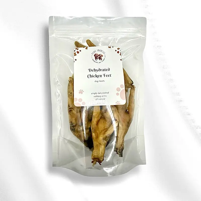 Dehydrated Chicken Feet - Dog Chews, No Additives or Preservatives dogtreats