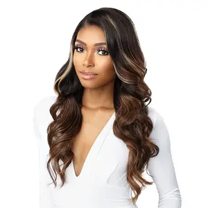 Sensationnel Human Hair Blend Butta HD Lace Front Wig - GLAM WAVE 24