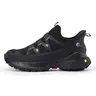 FitVille Men's Low-Top LugMax V5 Lightweight Hiking Shoes - PU Leather, Cloth, Water-Repellent, High-Rebound EVA, Rigid Rubber, Cushioned Casual Trainers, Slip-Res. Trail Shoes, US Sizes, Father's Day Gift Option