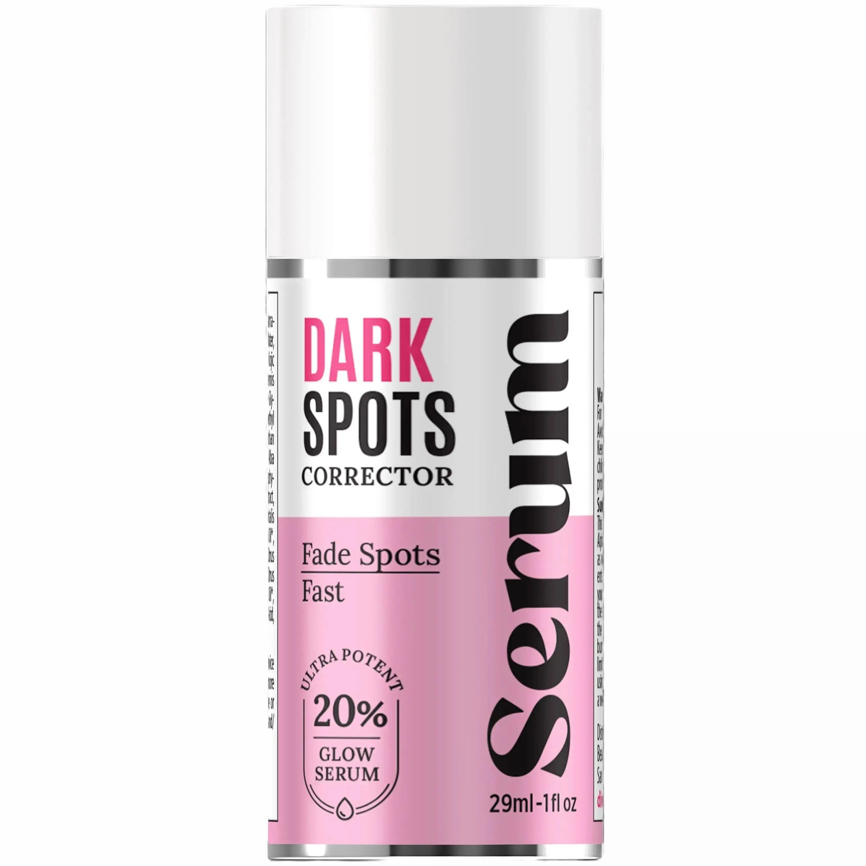 Divine Derriere RAPID Dark Spots Remover Serum - noRx Dark Spot Corrector with 20% GLOW Serum with Kojic Acid, Alpha Arbutin, Lactic Acid & Peptides - Skin Brightening Serum Remedy for Dark Spots & Uneven Skin Tone - 1 fl oz.