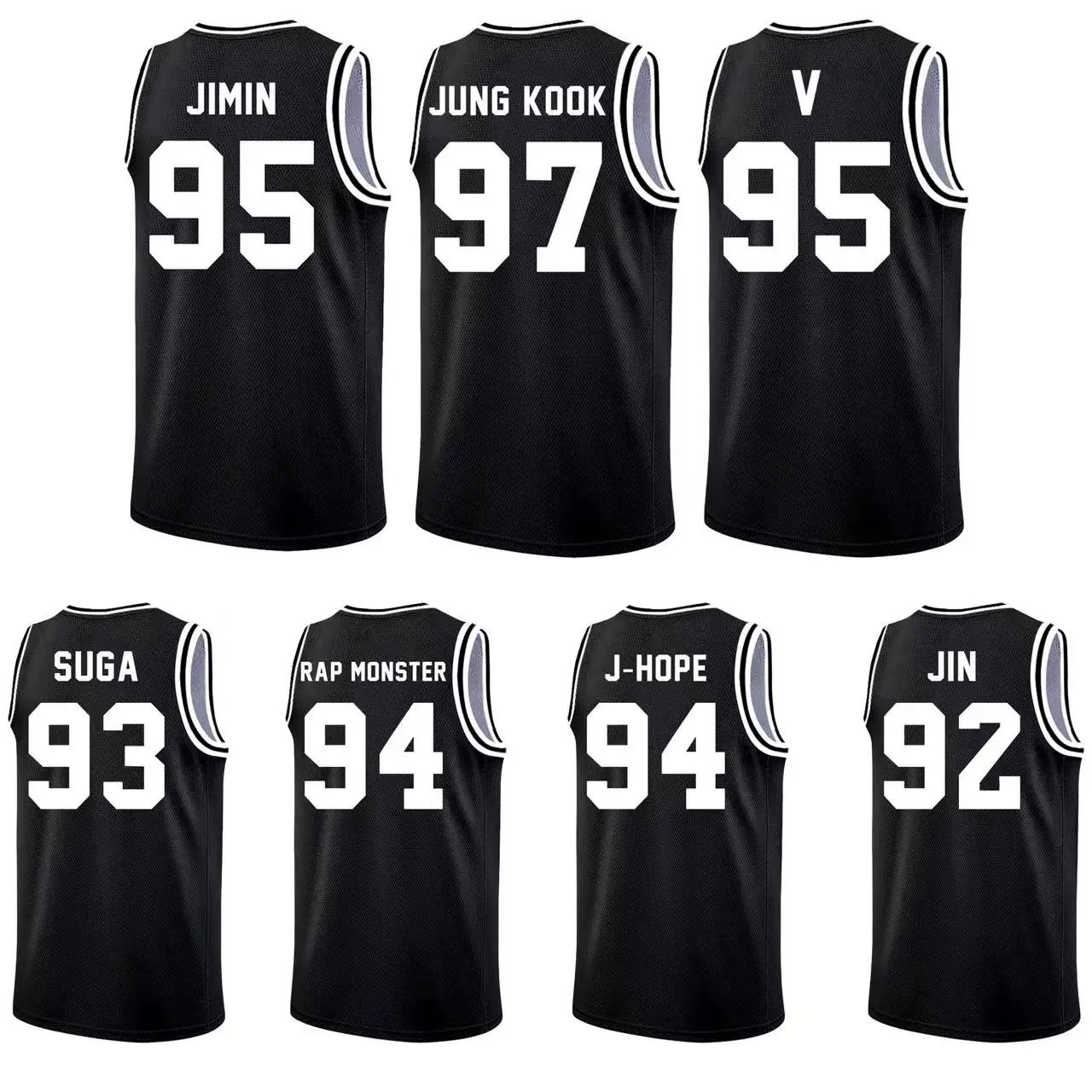 Returning in 2026 ARIRANG Jersey Shirt Kpop BT21 Band Style Tank - For Men & Women Korean Boy Band Fandom Fan Apparel Back Custom Birth Year Number Graphic Print Sleeveless Breathable Lightweight Mesh Fabric Ideal for Kpop Concert Outfits