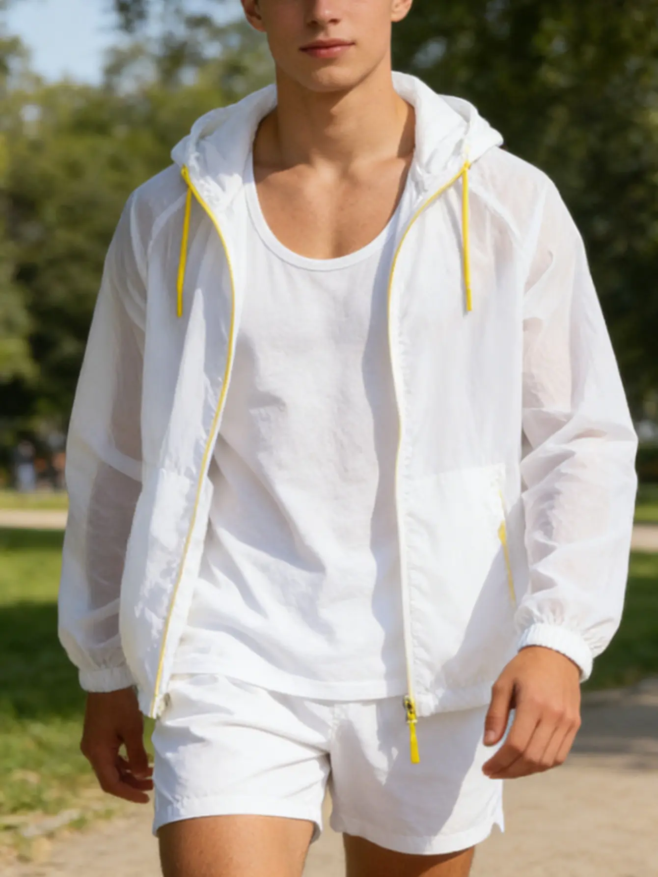 Men’s lightweight jacket for summer—outdoor fishing wear, vacation/travel beach outerwear, couples’ sports shirt